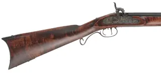 Hawken Rifle,
.54 caliber, 28" T/C barrel,
T/C percussion lock, maple, stock, 
iron trim, used